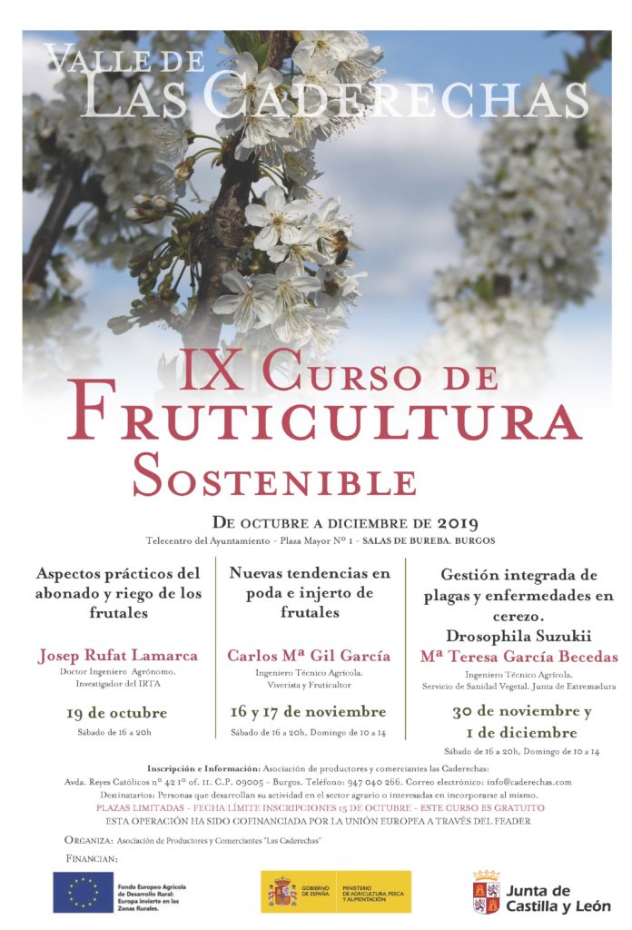 IX curso de Fruticultura Sostenible. «Valle de las Caderechas»